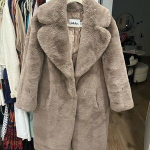 Jakke Women's Faux Fur Coat - Tan sz S